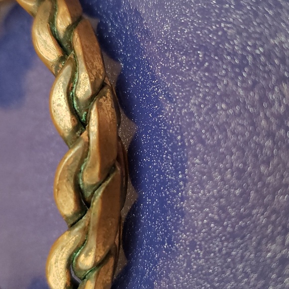 SOLD - Vintage Solid Copper Cuff Twisted Rope Braided Unisex Bracelet Southwest - Picture 3 of 3